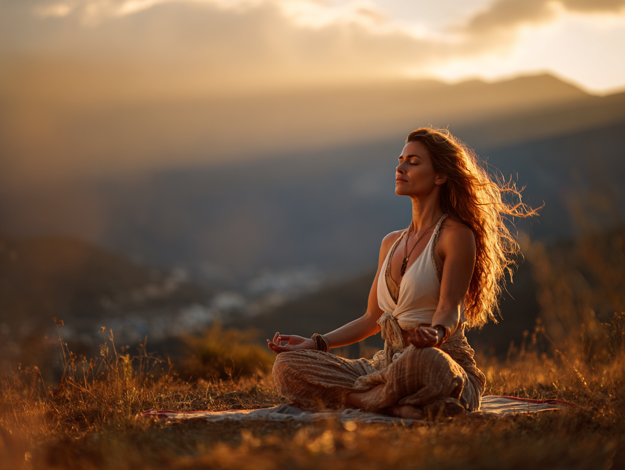 Просторий йога-зал з природним освітленням та рослинами